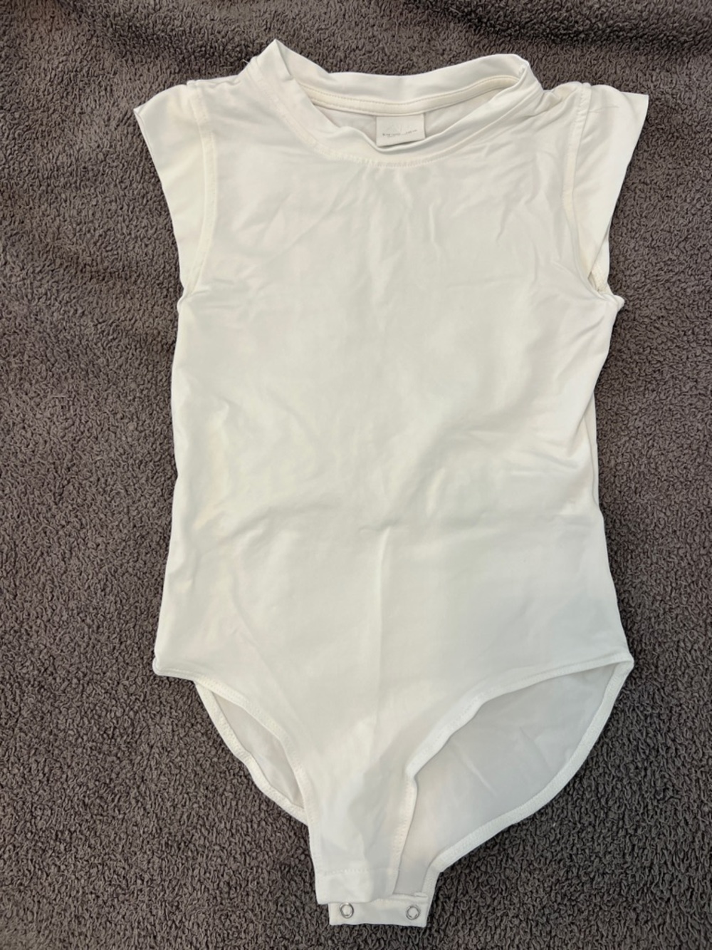 Zara White Girls' Sleeveless Bodysuit